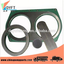 concrete machinery parts carbide spectacle wear plate and wear ring for sany concrete pumps trailer pumps manufactures